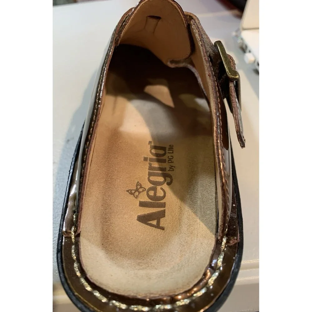 Alegria by PG Lite Sz 37/US 7-7.5 ALG-126 Bronze Classic Professional/Nurse Shoe